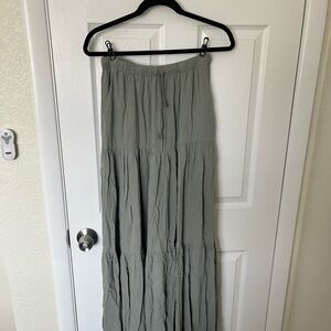 Splendid Green Maxi Skirt